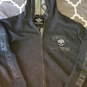 Harley Davidson zippered hoodie